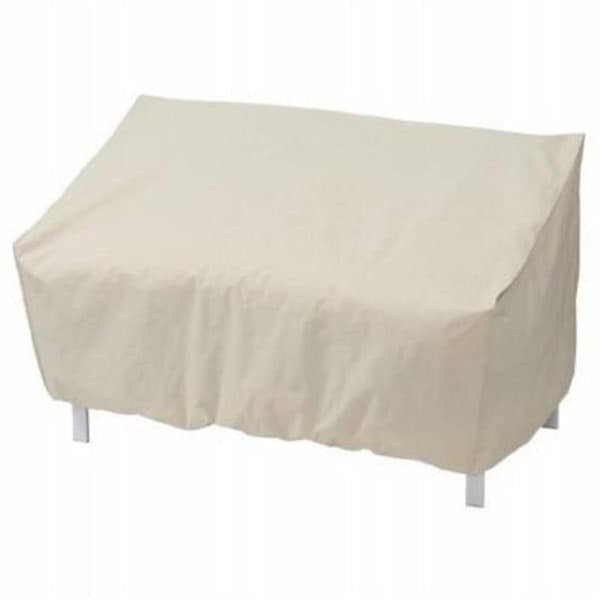 Gardencare 60 x 35 x 32 in. 600 x 300D PE Elastic Taupe Loveseat Cover GA3238333 - main